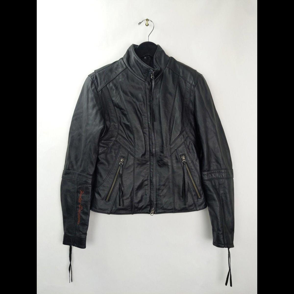 Harley Davidson Moon Shadow Tribal Leather Motorcycle Jacket Size Women's M